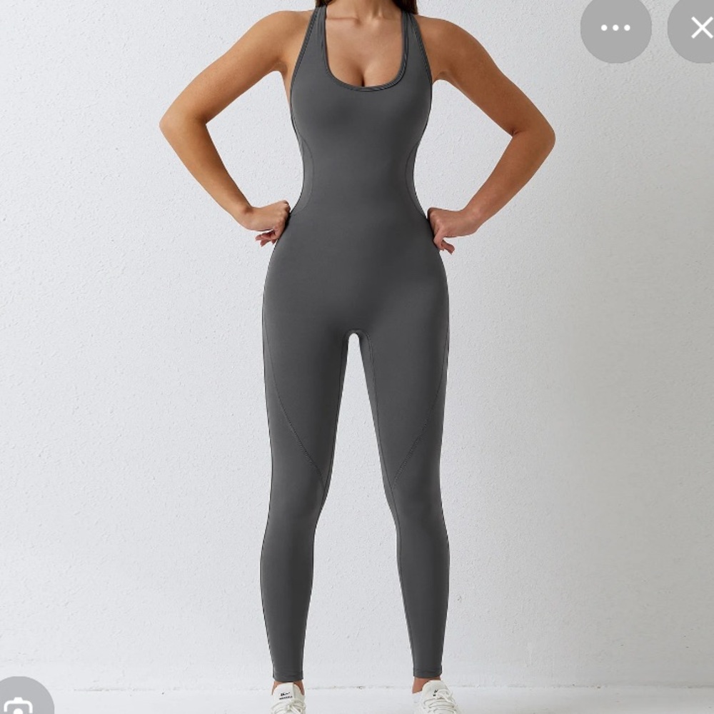 Gray Sleeveless Jumpsuit